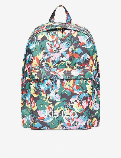 Shop Kenzo X Vans Floral-print Backpack