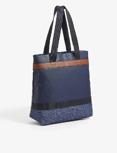 Shop Ted Baker Jungles Cotton Canvas Tote Bag In Navy