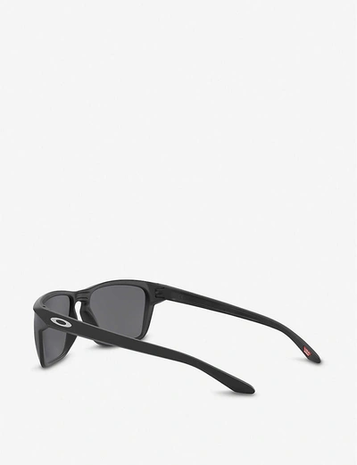 Oakley Oo9448-57 Sylas Acetate Rectangle-frame Sunglasses In Black
