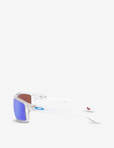 Oakley Oo9449-60 Gibston Acetate Rectangle-frame Sunglasses In Clear
