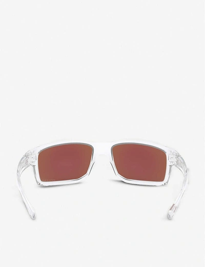 Oakley Oo9449-60 Gibston Acetate Rectangle-frame Sunglasses In Clear