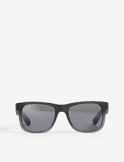 Ray Ban Rb4165 Justin Square-frame Sunglasses In Grey