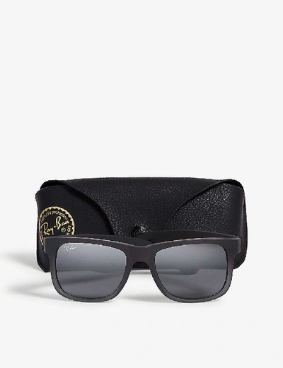 Ray Ban Rb4165 Justin Square-frame Sunglasses In Grey
