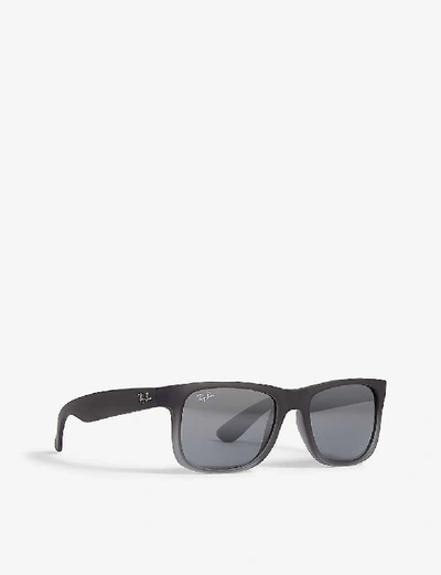 Ray Ban Rb4165 Justin Square-frame Sunglasses In Grey