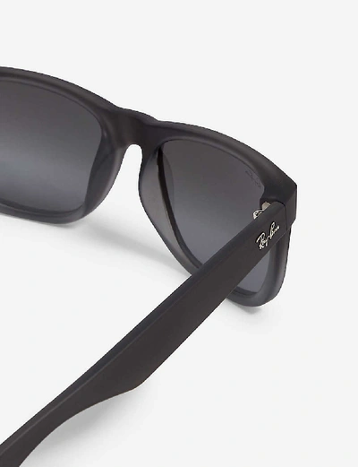 Ray Ban Rb4165 Justin Square-frame Sunglasses In Grey
