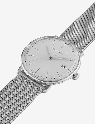 Shop Junghans Men's Silver 041/4463.44 Max Bill Stainless Steel Watch