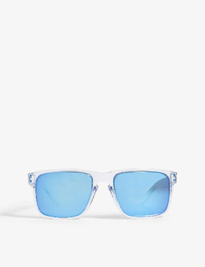 Shop Oakley Men's Clear Holbrook Xl O-matter Polarised Square-frame Sunglasses