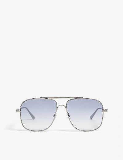 Tom Ford Jude Aviator-frame Sunglasses In Grey