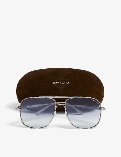 Tom Ford Jude Aviator-frame Sunglasses In Grey