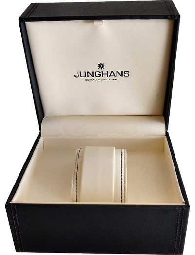 Shop Junghans 027/4310.00 Meister Classic Stainless Steel And Leather Watch, Mens, Silver