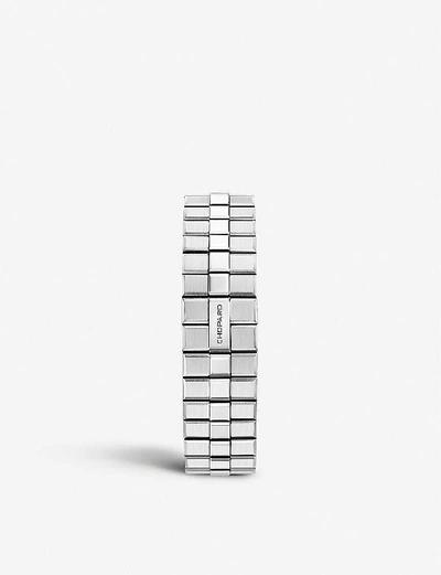 Chopard Alpine Eagle S steel 36mm diamond bezel frosted white MOP roman  dial on steel bracelet - 298601-3002