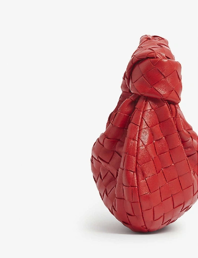 Shop Bottega Veneta Mini Bv Jodie Intrecciato Leather Hobo Bag In Nail Polis/n.p/n.p-s