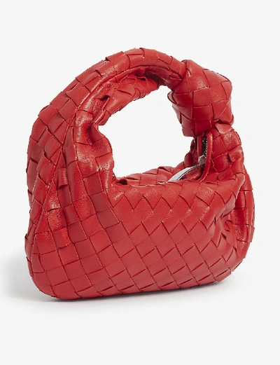 Shop Bottega Veneta Mini Bv Jodie Intrecciato Leather Hobo Bag In Nail Polis/n.p/n.p-s