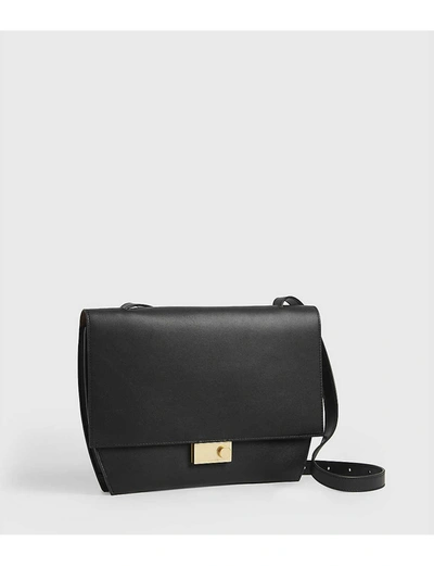 Shop Allsaints Charterhouse Leather Shoulder Bag In Black