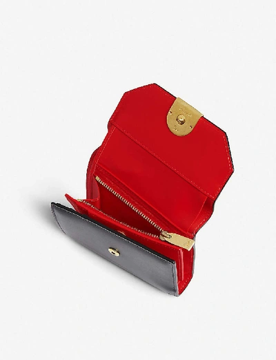 Shop Christian Louboutin Womens Black Elisa Compact Wallet Calf P 1size