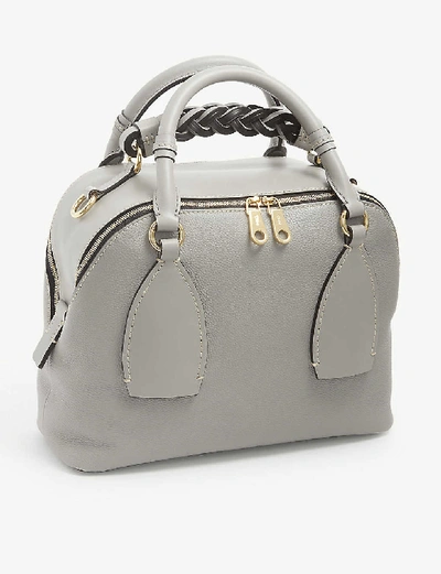 Shop Chloé Daria Medium Leather Cross-body Bag