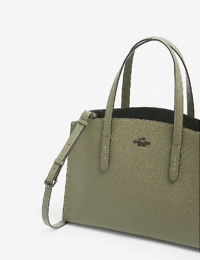 Shop Coach Charlie Small Leather Tote Bag