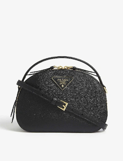 Shop Prada Odette Saffiano Leather Cross-body Bag