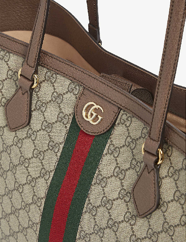 gucci ophidia medium soft gg supreme canvas tote bag