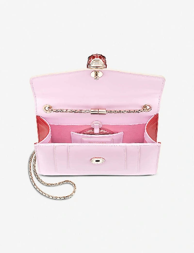 Bvlgari Leather Serpenti Forever Flap Cover Bag In Rose Gold, ModeSens