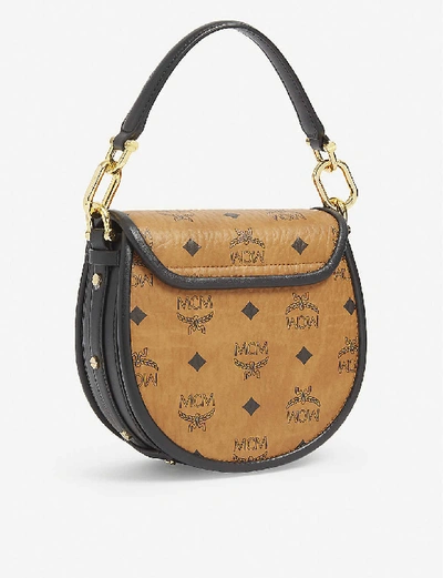 Shop Mcm Patricia Leather Mini Shoulder Bag