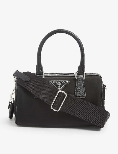 Shop Prada Bauletto Nylon Shoudler Bag