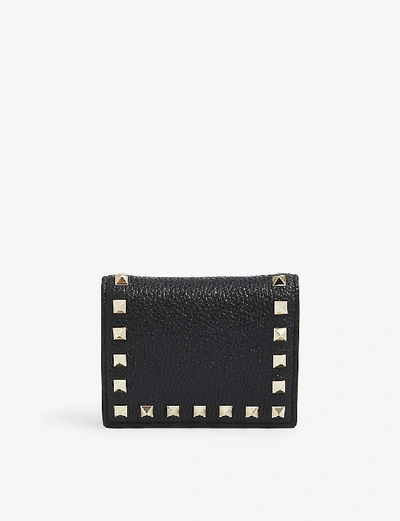 Shop Valentino Rockstud Leather Wallet