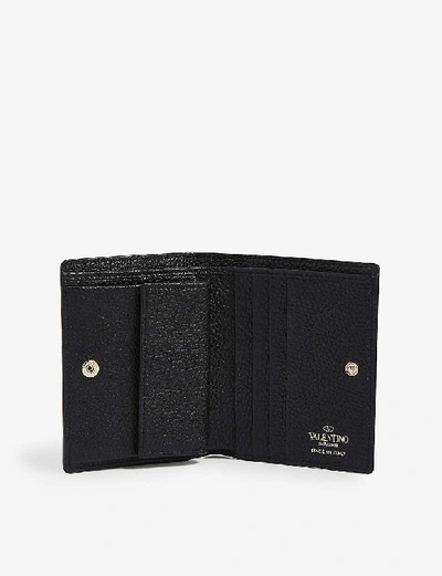 Shop Valentino Rockstud Leather Wallet