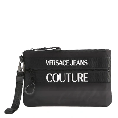 Shop Versace Jeans Couture Black Nylon Versace Jeans Wallet