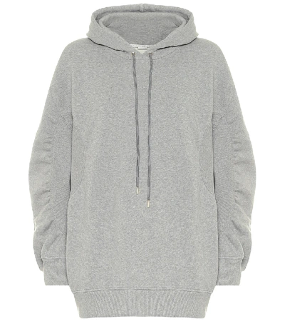 Shop Stella Mccartney Cotton-jersey Hoodie In Grey