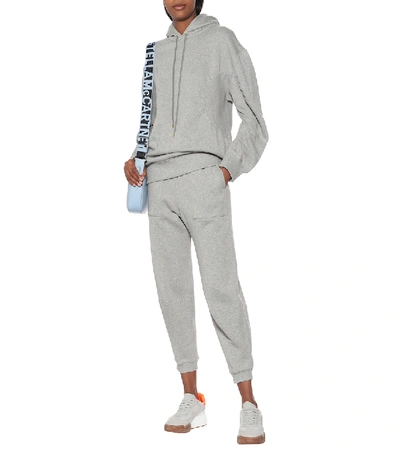 Shop Stella Mccartney Cotton-jersey Hoodie In Grey