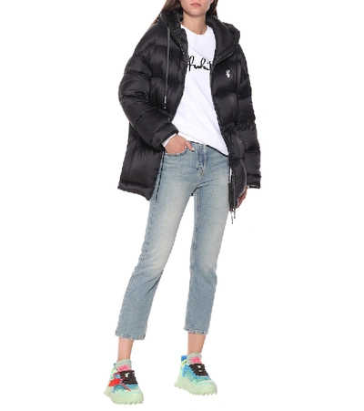 Shop Off-white Down Puffer Jacket In Black