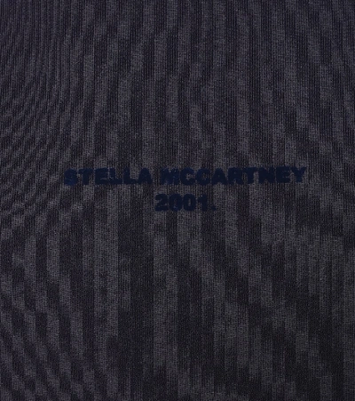 Shop Stella Mccartney Cotton-jersey Midi Dress In Blue