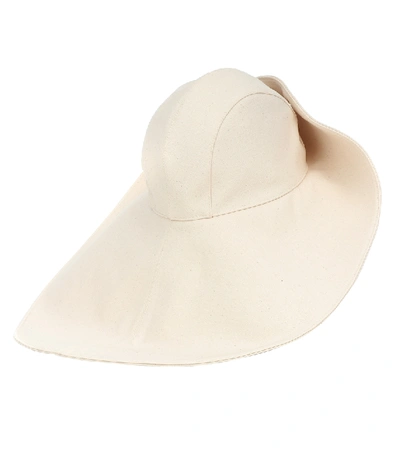 Shop Jil Sander Cotton Hat In Beige