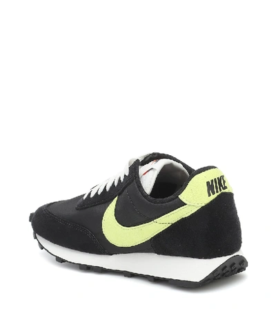 Shop Nike Daybreak Suede-trimmed Sneakers In Black