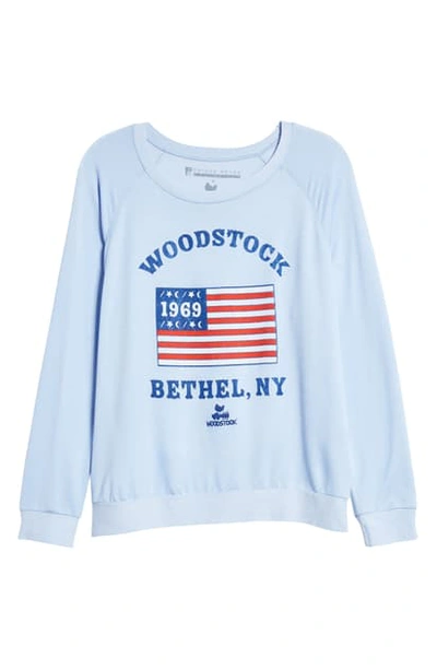 Shop Prince Peter Woodstock Bethel Ny Sweatshirt In Light Blue