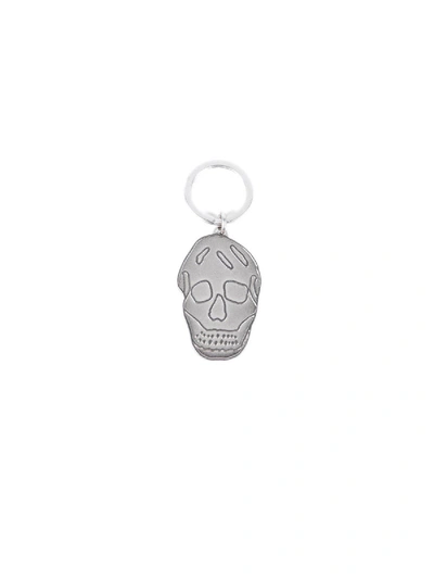 Alexander Mcqueen Skull Keyring In Silver