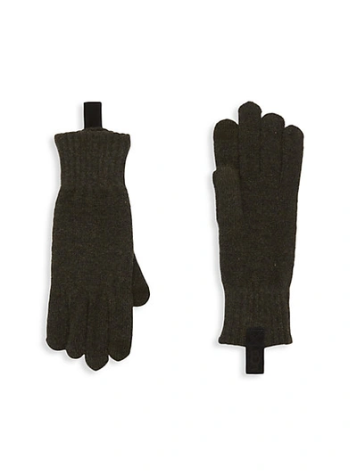 Shop Ugg Wool-blend Touchscreen Gloves In Black