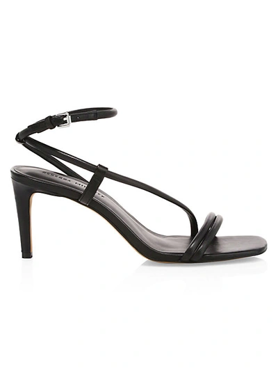 Shop Rebecca Minkoff Nanine Faux Leather Sandals In Black
