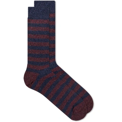 Shop Howlin' Cosmonaut Stripe Sock In Purple