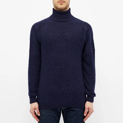 Shop Howlin' Sylvester Roll Neck Knit In Blue