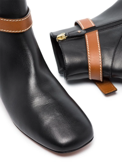 Shop Loewe Gate 25mm Ankle Boots In Black