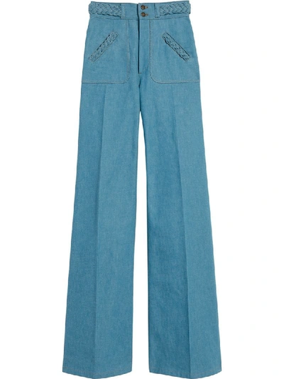 Shop Marc Jacobs High-rise Flared Jeans In Blue