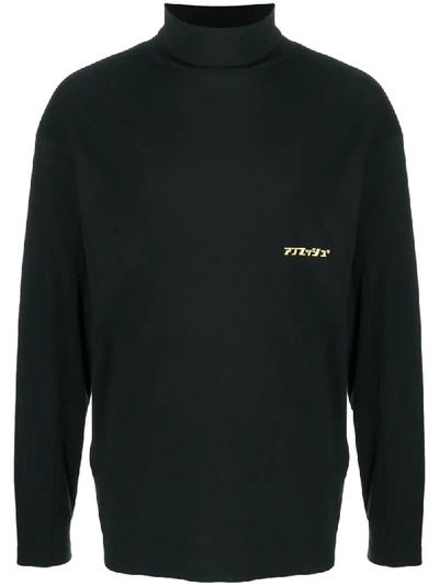 Shop Ambush Roll Neck Long-sleeve T-shirt In Black