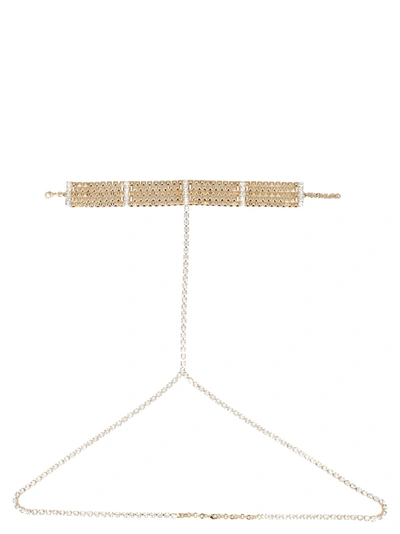 Shop Alessandra Rich Body Chain Belt In Gold