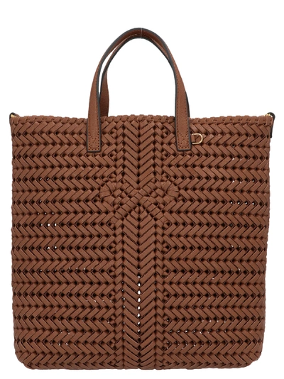 Shop Anya Hindmarch Neeson Tall Tote Bag In Marrone