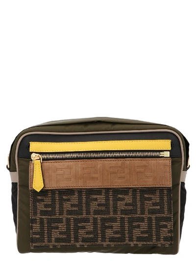 Shop Fendi Messenger Midi Bag In Multicolor