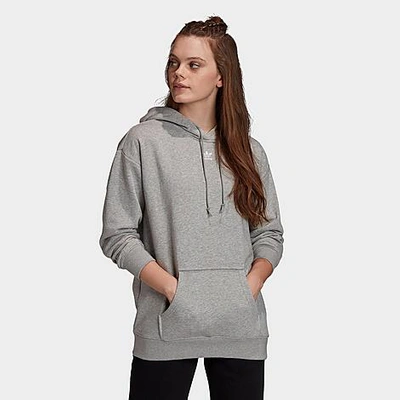 Shop Adidas Originals Adidas Women's Originals Essentials Trefoil Hoodie In Grey