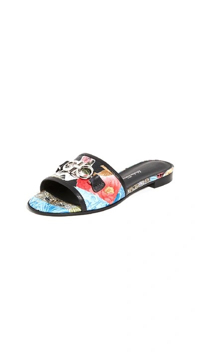 Shop Ferragamo Rhodes St Sandals In Nero/multicolor