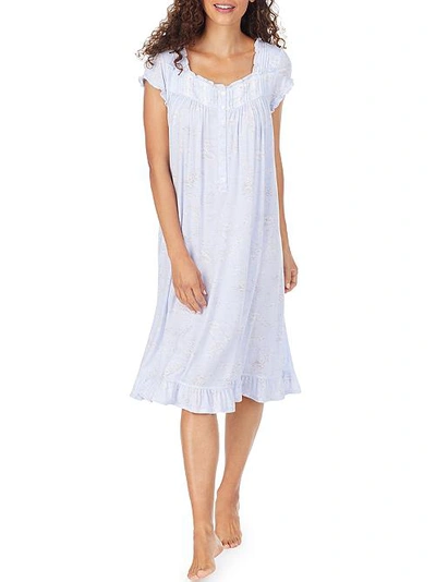 Shop Eileen West Sweet Dreams Waltz Modal Nightgown In Peri Floral